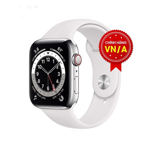 Apple Watch SE 40mm (GPS) Viền Nhôm Bạc / Dây Cao Su Trắng - Chính hãng VN/A