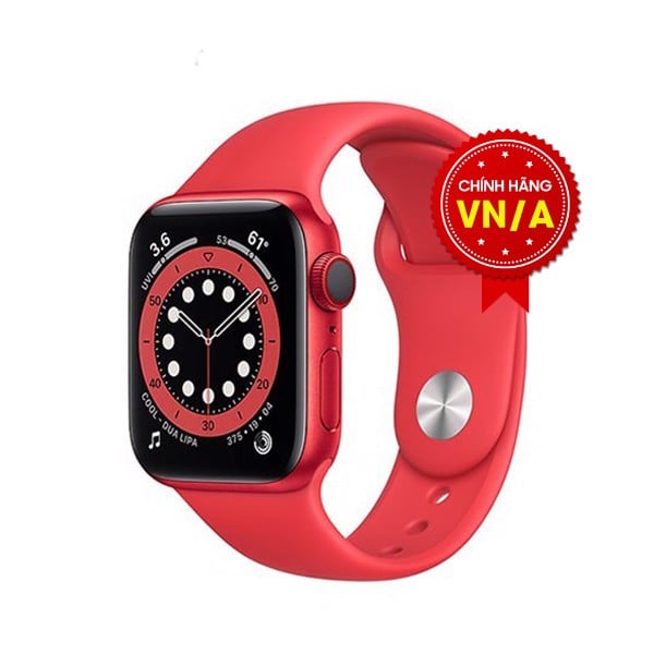 Apple Watch Series 6 40mm (4G) Viền Nhôm Đỏ / Dây Cao Su Đỏ - Chính hãng VN/A