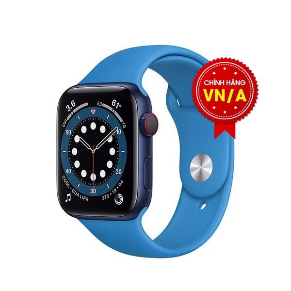 Apple Watch Series 6 40mm (4G) Viền Nhôm Xanh / Dây Cao Su Xanh - Chính hãng VN/A