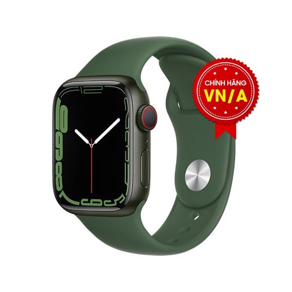 Apple Watch Series 7 45mm (GPS) Viền nhôm dây cao su - Chính hãng VN/A